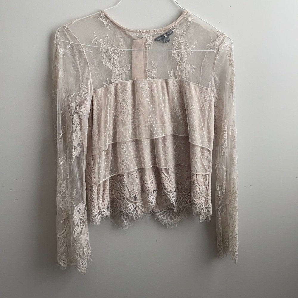 AEO Lacey Layered Top
